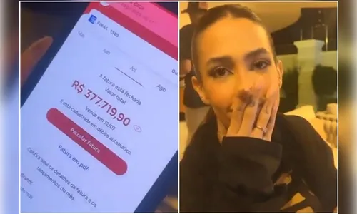 Influencer choca internautas ao mostrar fatura do cartão