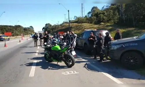 Motociclistas são presos em operação contra rachas na BR-277