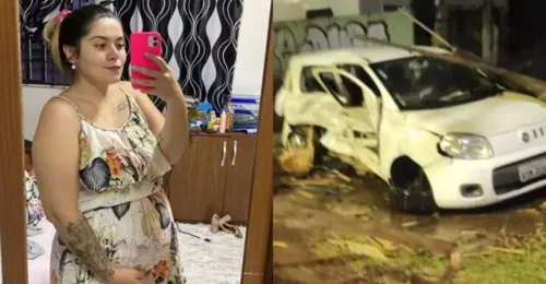 Manuela voltava com marido de uma confraternização quando aconteceu o acidente
