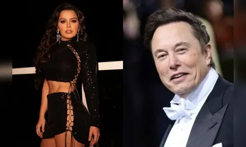 Maraisa, cantora brasileira, e Elon Musk, empresário