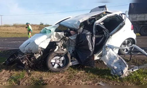 Bebê escapa ileso de grave acidente que teve duas pessoas mortas