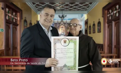 Beto Preto recebe bênção do Papa pelo apoio às Santas Casas; veja
