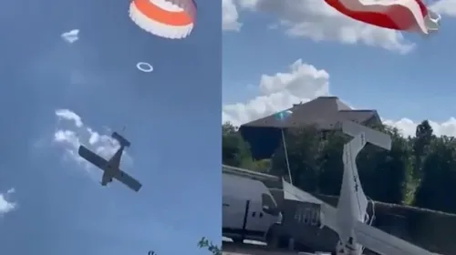 O avião de pequeno porte sobrevoava a cidade de Sint-Andries, próxima de Bruges, quando apresentou instabilidade