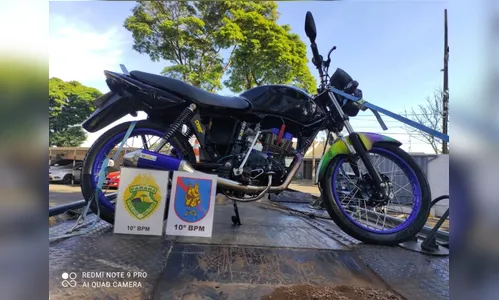 Motociclista é preso em Apucarana conduzindo veículo furtado