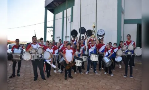 Fanfarra de Marilândia do Sul participa de festival em Tapira