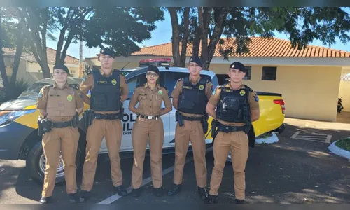 Cadetes de Curitiba realizam estágio com a PM de Arapongas; veja