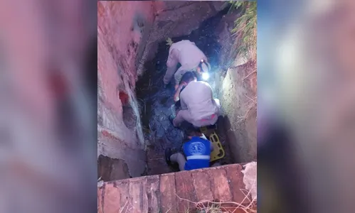 Motociclista é resgatado dentro de bueiro após se acidentar no PR
