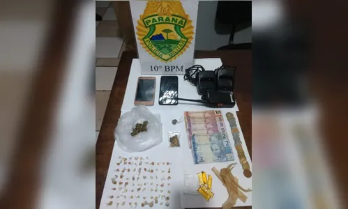 Homem é preso e menor é apreendido por tráfico de drogas em Apucarana
