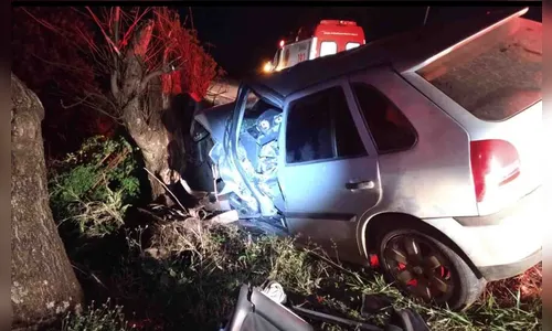 Motorista fica ferido em acidente na PR-369, em São Pedro do Ivaí