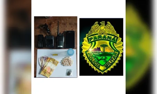 PM prende homem e apreende adolescente acusados de tráfico de drogas