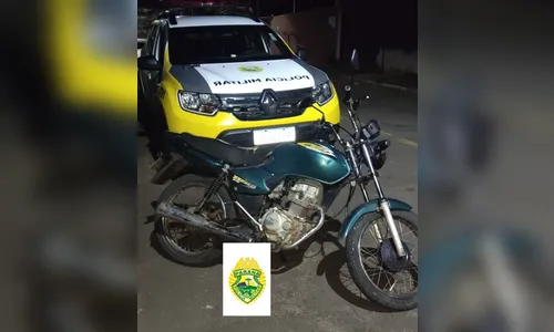Polícia apreende motocicleta adulterada no Pq Bela Vista, em Apucarana
