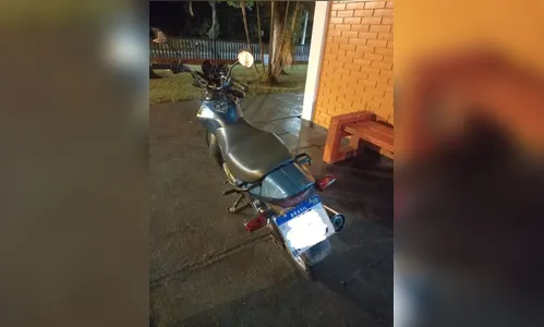 PM de Apucarana recupera moto furtada em Marilândia do Sul