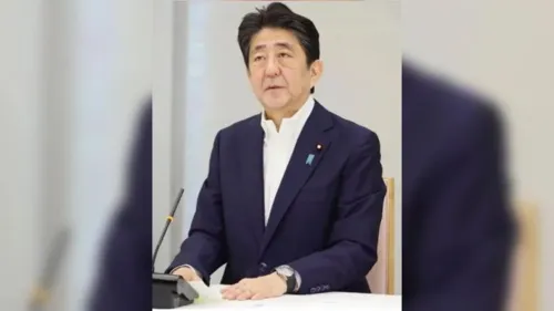 ex-primeiro-ministro japonês Shinzo Abe, de 67 anos.