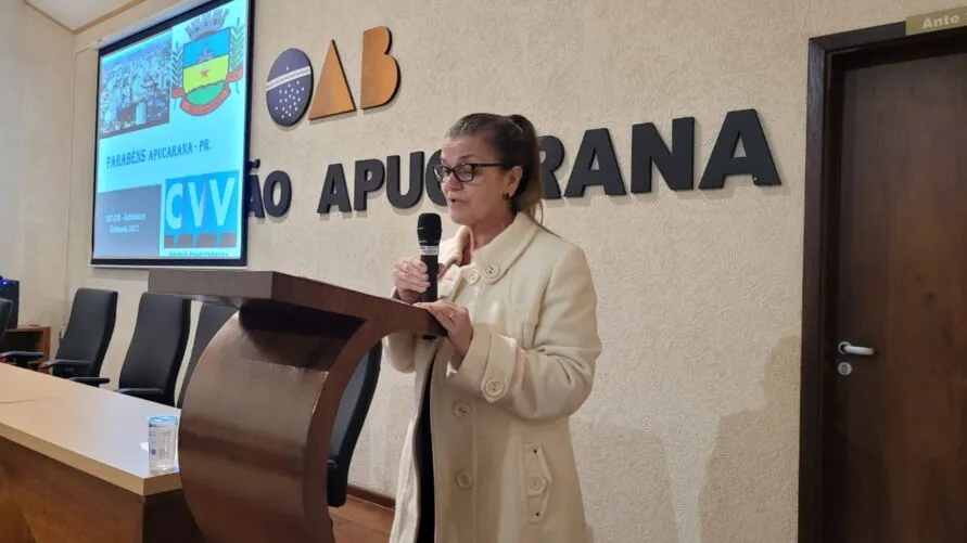 Empresária Aída Assunção idealizou a implantação da base do CVV em Apucarana