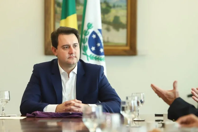 governador e pré-candidato à reeleição, Ratinho Júnior (PSD)