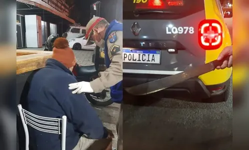 Por dívida de R$ 50, enteado atinge padrasto com golpes de facão