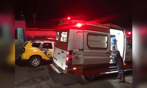 Samu atende vítima baleada no Residencial Raposa, em Apucarana