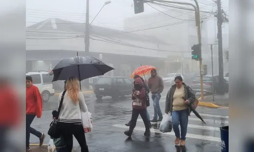 Chuvas intensas devem parar e temperaturas devem cair bastante