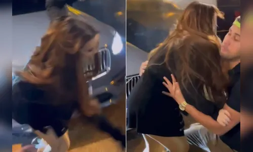 Maiara da dupla com Maraisa tropeça e quase cai na frente dos fãs