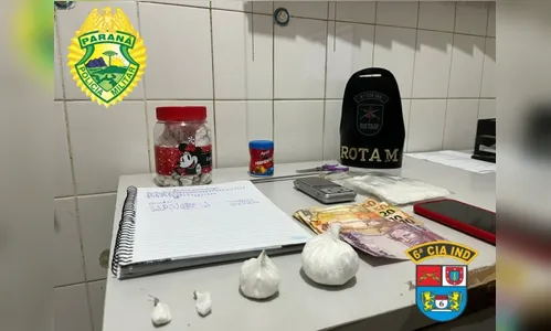 Reincidente no tráfico de drogas é preso pela ROTAM, em Ivaiporã