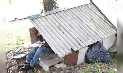 Homem transforma casinha de cachorro em residência no PR