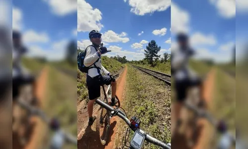Ciclista morre ao cair de viaduto sobre linha férrea enquanto pedalava