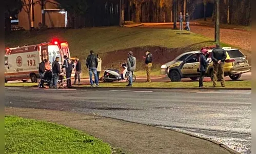 Dois acidentes com motos deixam duas pessoas feridas em Ivaiporã