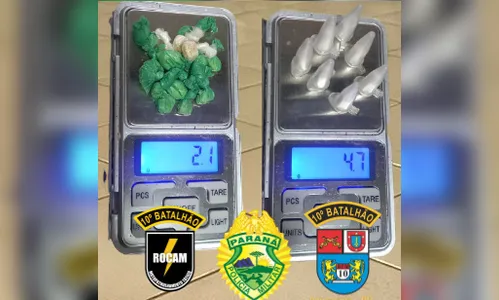 PM de Apucarana encontra drogas em caixas de doações; entenda