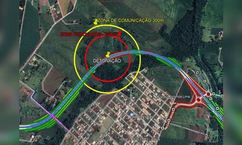 Detonação de rochas é realizada em Jandaia do Sul; saiba mais