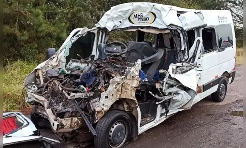 Motorista dirigiu cerca de 300 metros com van 'pendurada', diz perícia