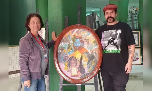 Artista apucaranense abre exposição no Cine Teatro Fênix