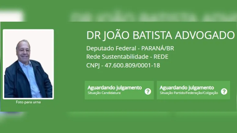 Imagem ilustrativa da notícia Correção no nome: João Batista Cardoso