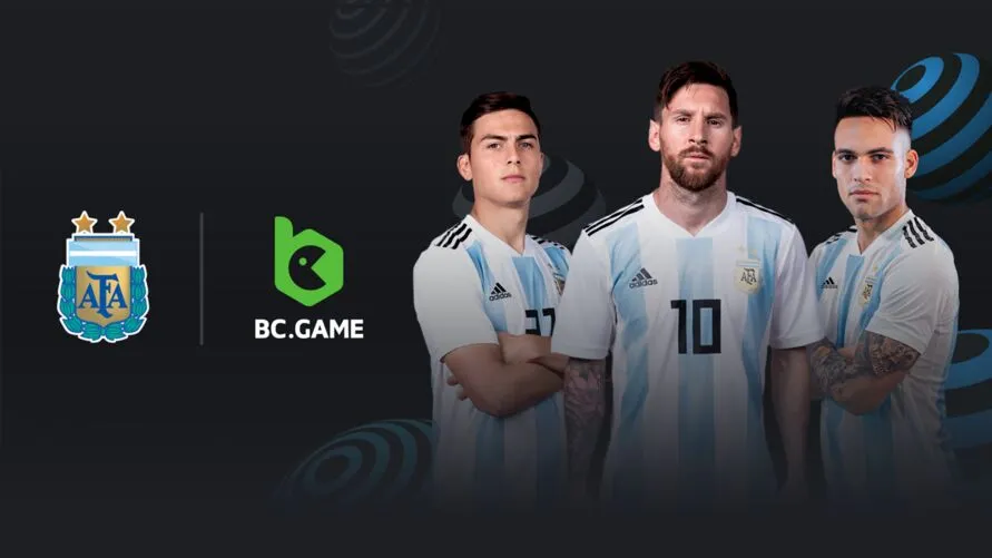 A Associação Argentina de Futebol apresenta o Crypto Casino BC.GAME