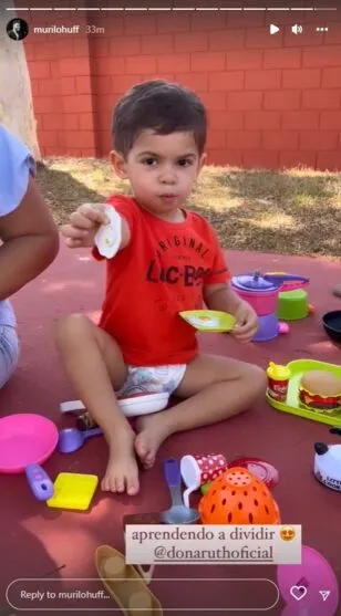 Léo, de 2 anos, filho de Marília Mendonça e Murilo Huff