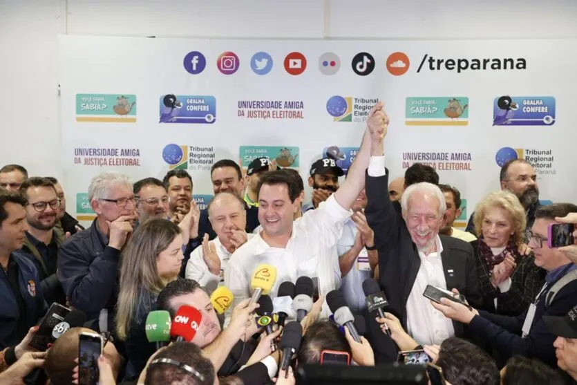O governador Carlos Massa Ratinho Junior agradeceu a confiança da população paranaense