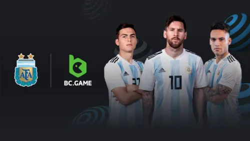 A Associação Argentina de Futebol apresenta o Crypto Casino BC.GAME