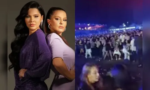 Aos gritos, Maiara e Maraísa interrompem show após briga generalizada