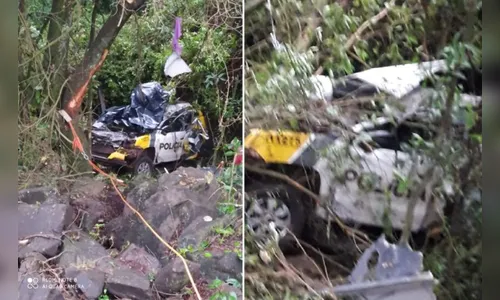 Dois policiais militares morrem em acidente com viatura no sudoeste