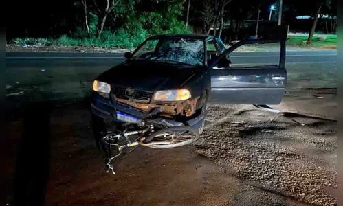 Ciclista fica ferido após ser atropelado por carro na região