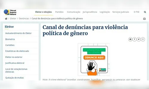 Denuncie a violência política de gênero na página do TSE; entenda