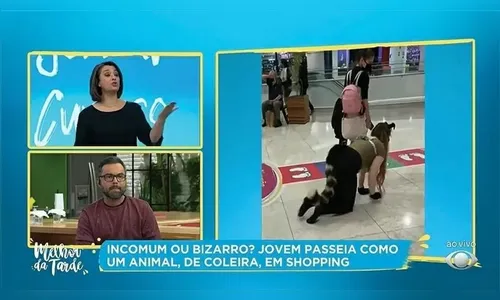 Mulher que passeou com amiga presa à coleira perde processo para Band