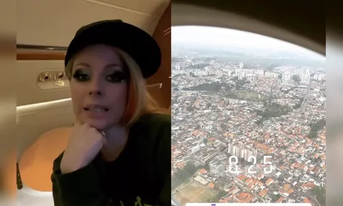 Avril Lavigne chega ao Brasil para turnê e show no Rock in Rio; veja