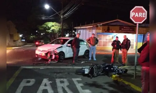 Acidente: motociclista fica ferido no Jardim Diamantina, em Apucarana