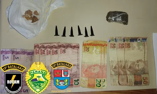 Adolescente é apreendido em Apucarana com crack, cocaína e maconha