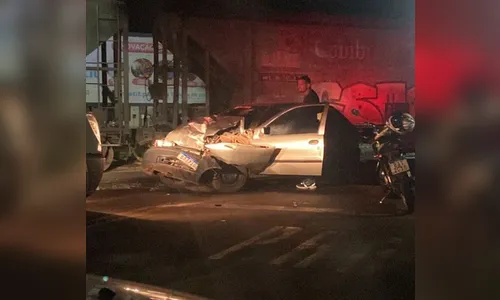 Motorista fica ferido após acidente com trem em Jandaia do Sul