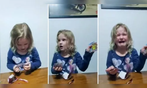 Menina que chorou com “Neymar de ouro” tem mais figurinhas raras