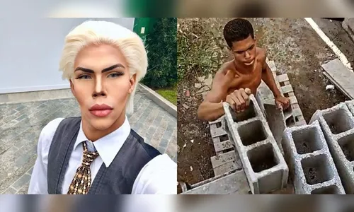 Jovem desiste de ser 'Ken Humano' e vira auxiliar de pedreiro