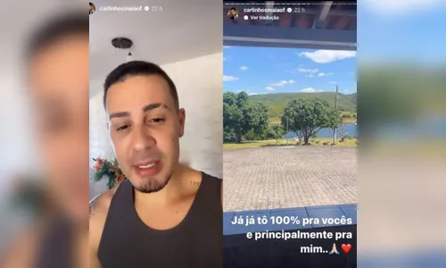 Carlinhos Maia anuncia afastamento das redes sociais; entenda