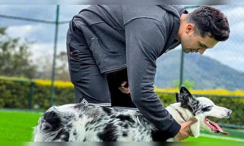 Luan Santana compartilha fotos ao lado da sua pet Sky; veja