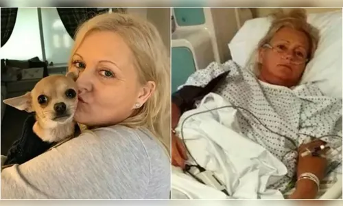 Mulher é internada após cachorro fazer cocô em sua boca